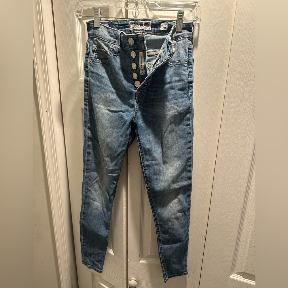 Lucky Brand High Waisted skinny ankle jeans